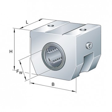 Узел с шарикоподшипником KGHK08-B-PP-AS